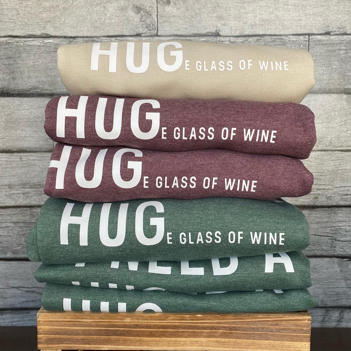 I NEED A HUGe glass of wine Crewnecks