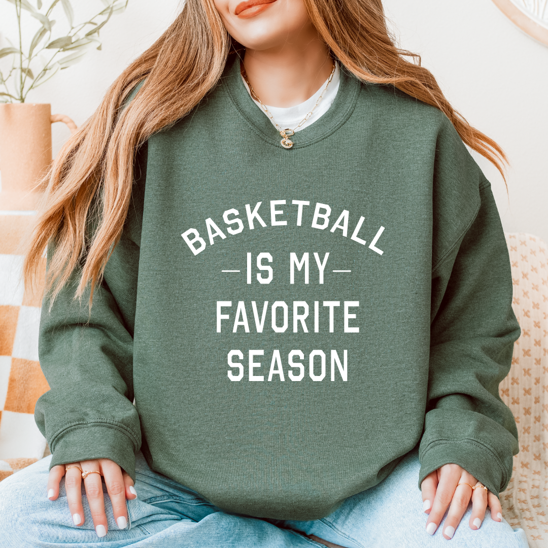 Basketball Is My Favorite Season Crewnecks