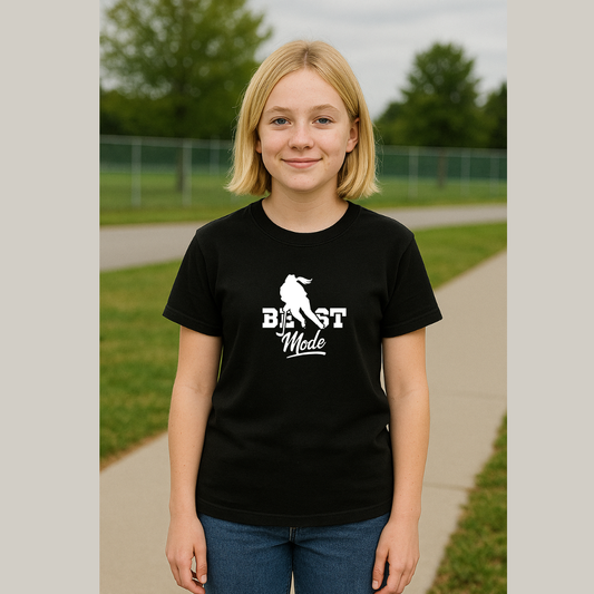 Beast Mode Hockey Girl Kids Tees/Crewnecks/Hoodies