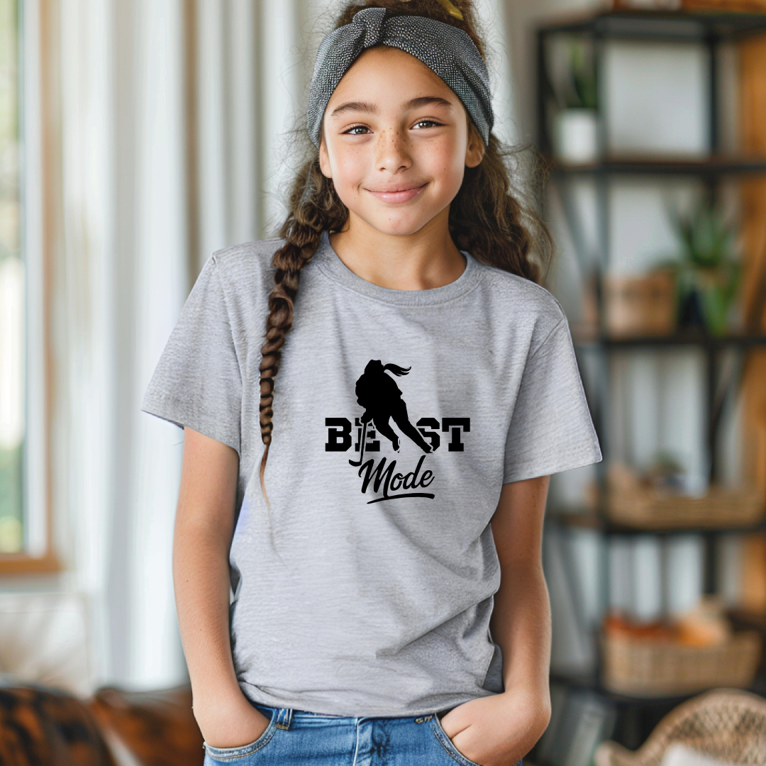 Beast Mode Hockey Girl Kids Tees/Crewnecks/Hoodies