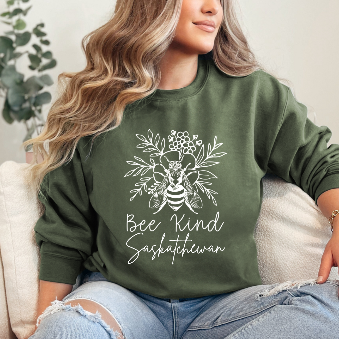 Bee Kind Saskatchewan Crewnecks