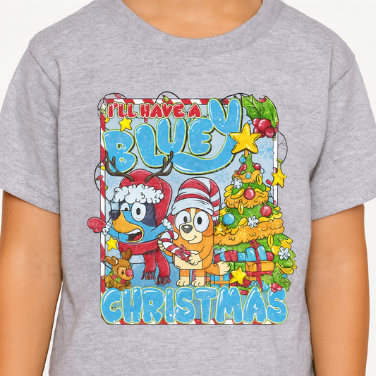 Bluey Christmas Kids Tees