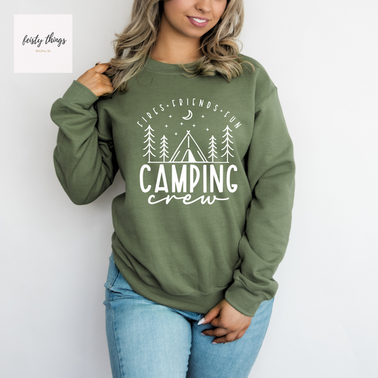 Camping Crew Adult Relaxed Fit Crewnecks