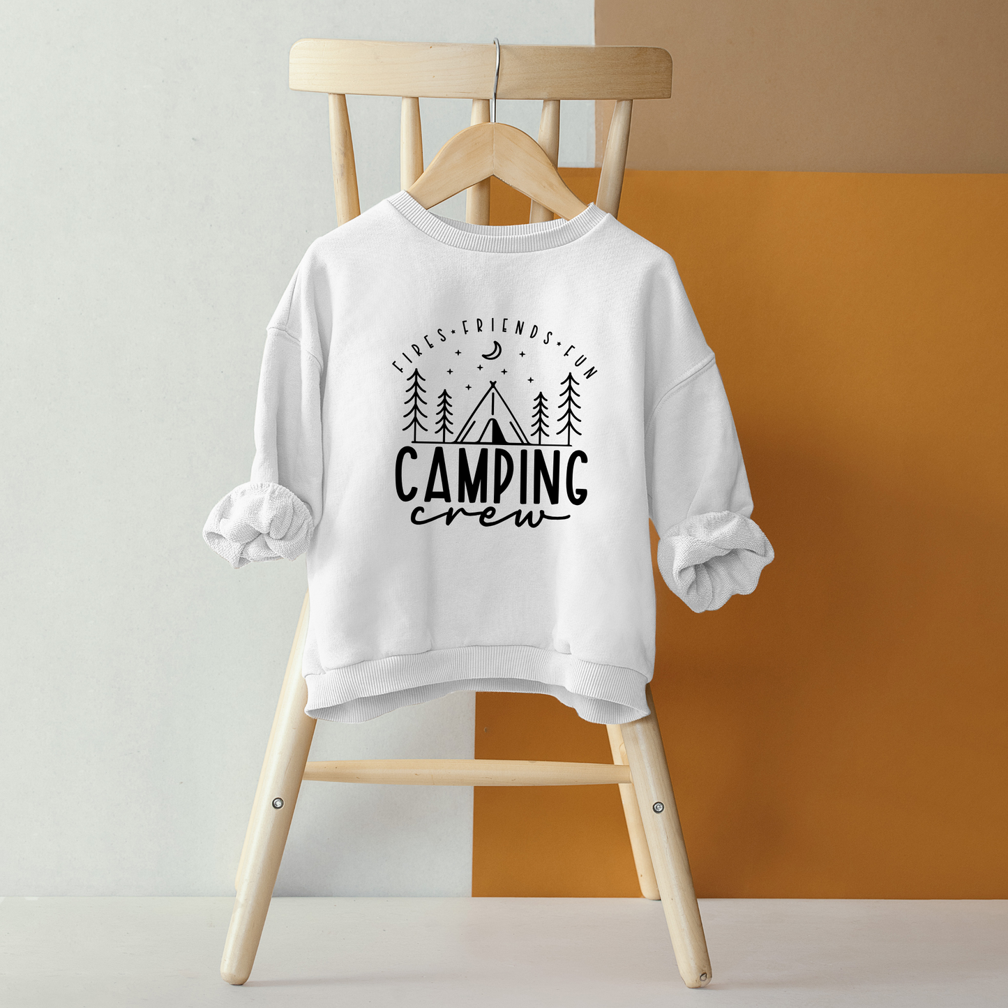 Camping Crew Kids Crewneck Sweatshirts