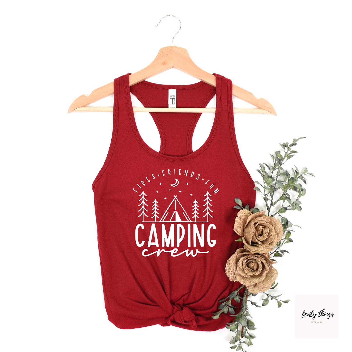 Camping Crew Racerback Tanks