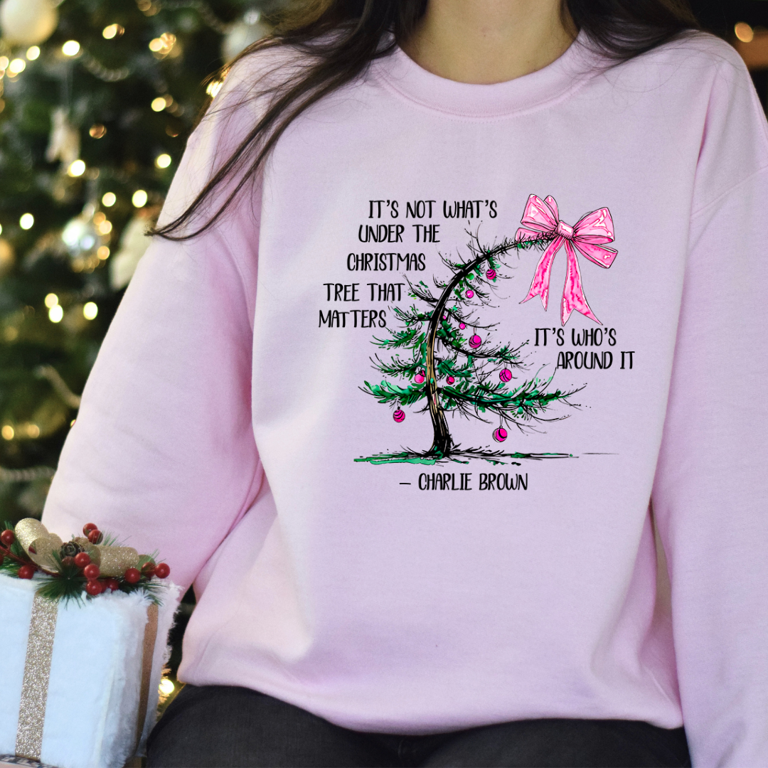 Charlie Brown Tree Christmas Crewnecks