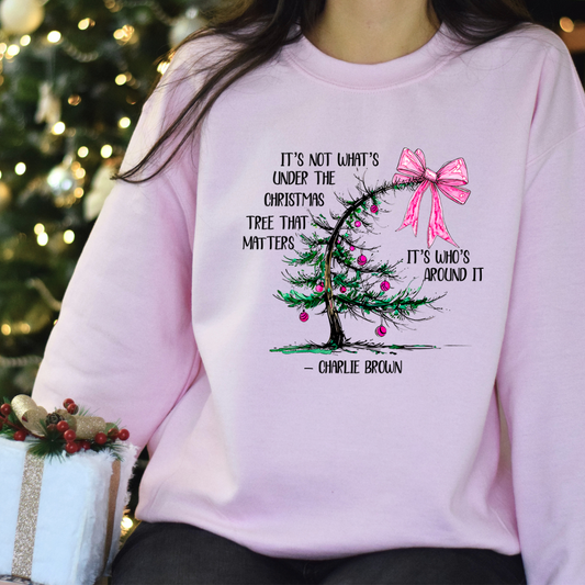 Charlie Brown Tree Christmas Crewnecks