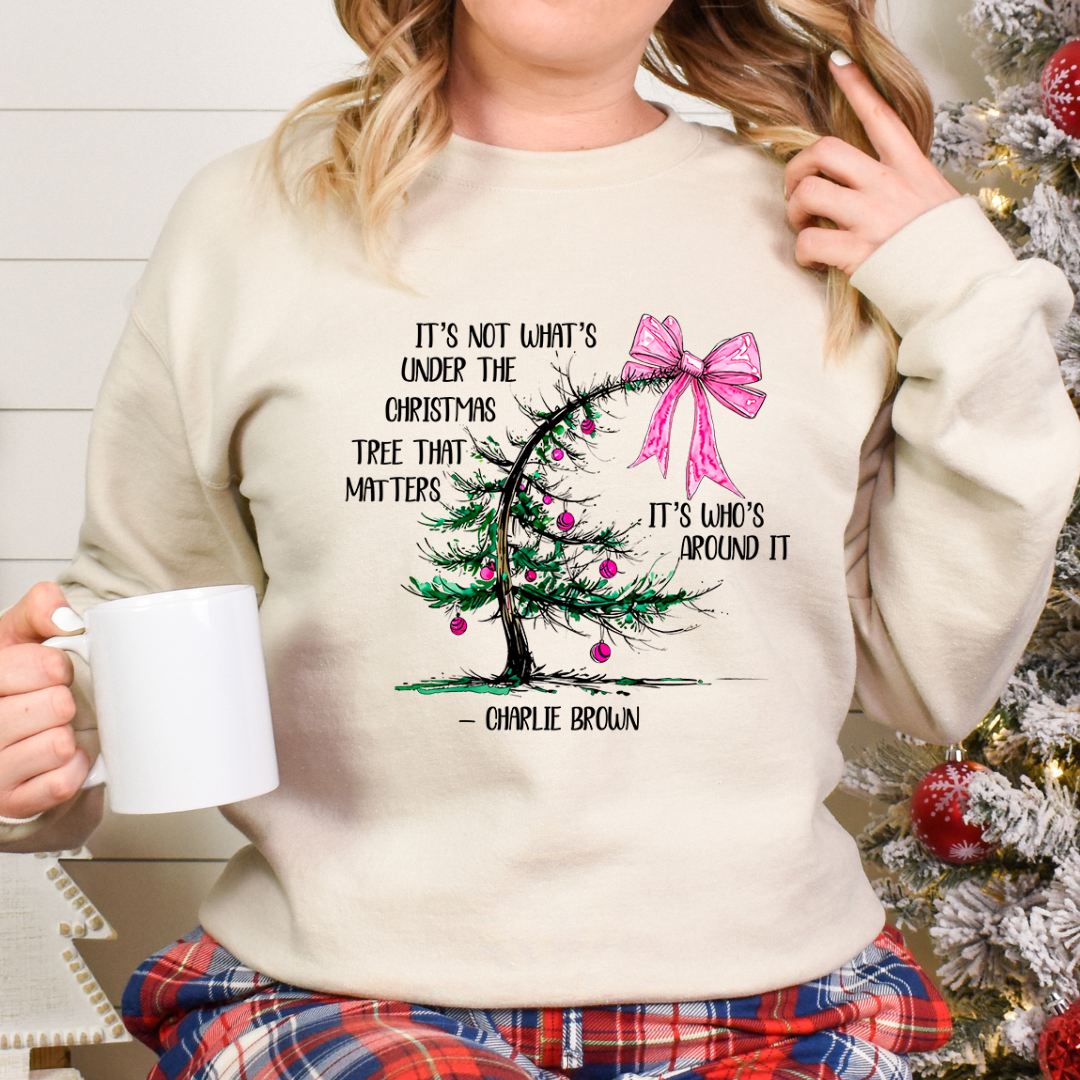 Charlie Brown Tree Christmas Crewnecks