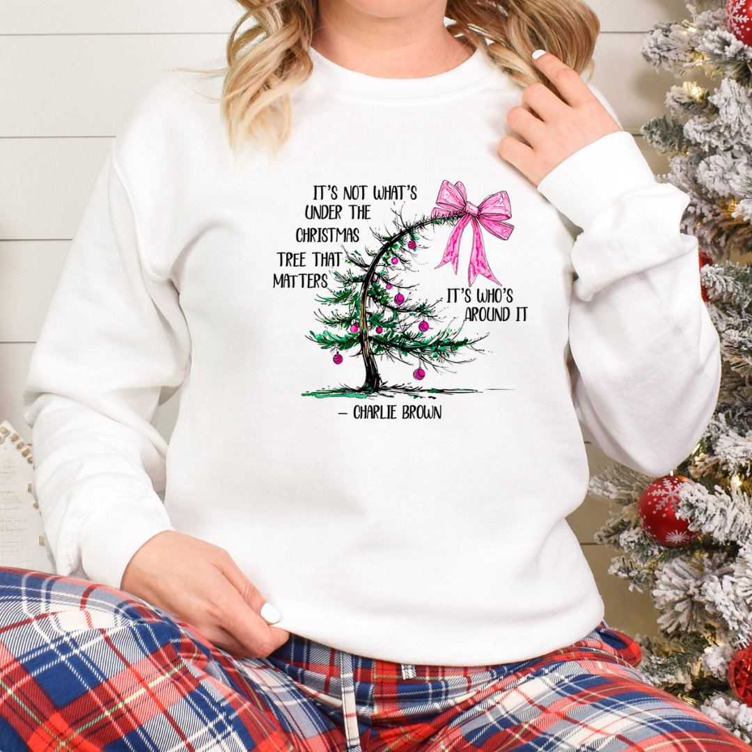 Charlie Brown Tree Christmas Crewnecks