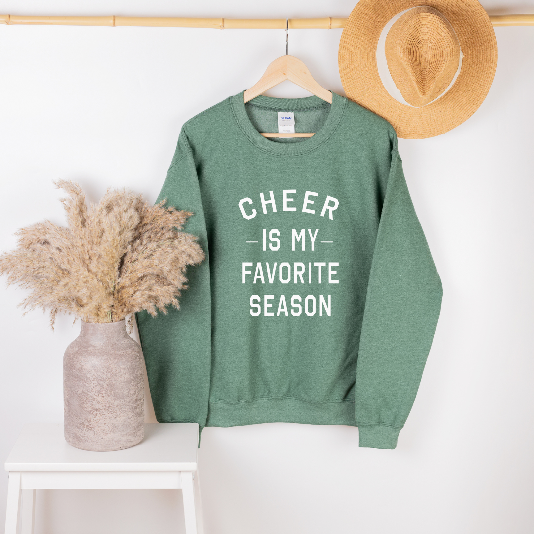 Cheer Is My Favorite Season Crewnecks