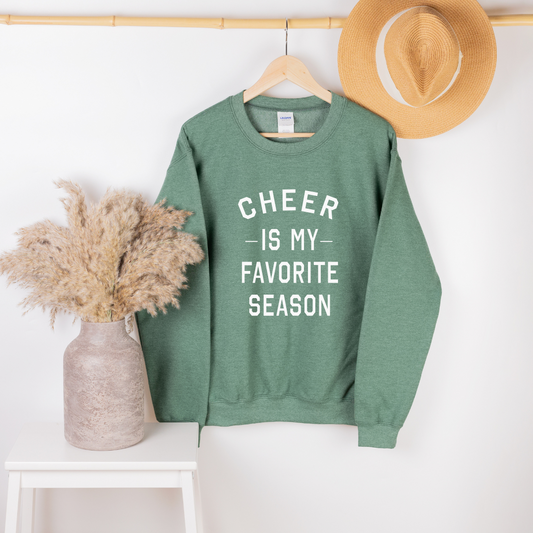 Cheer Is My Favorite Season Crewnecks