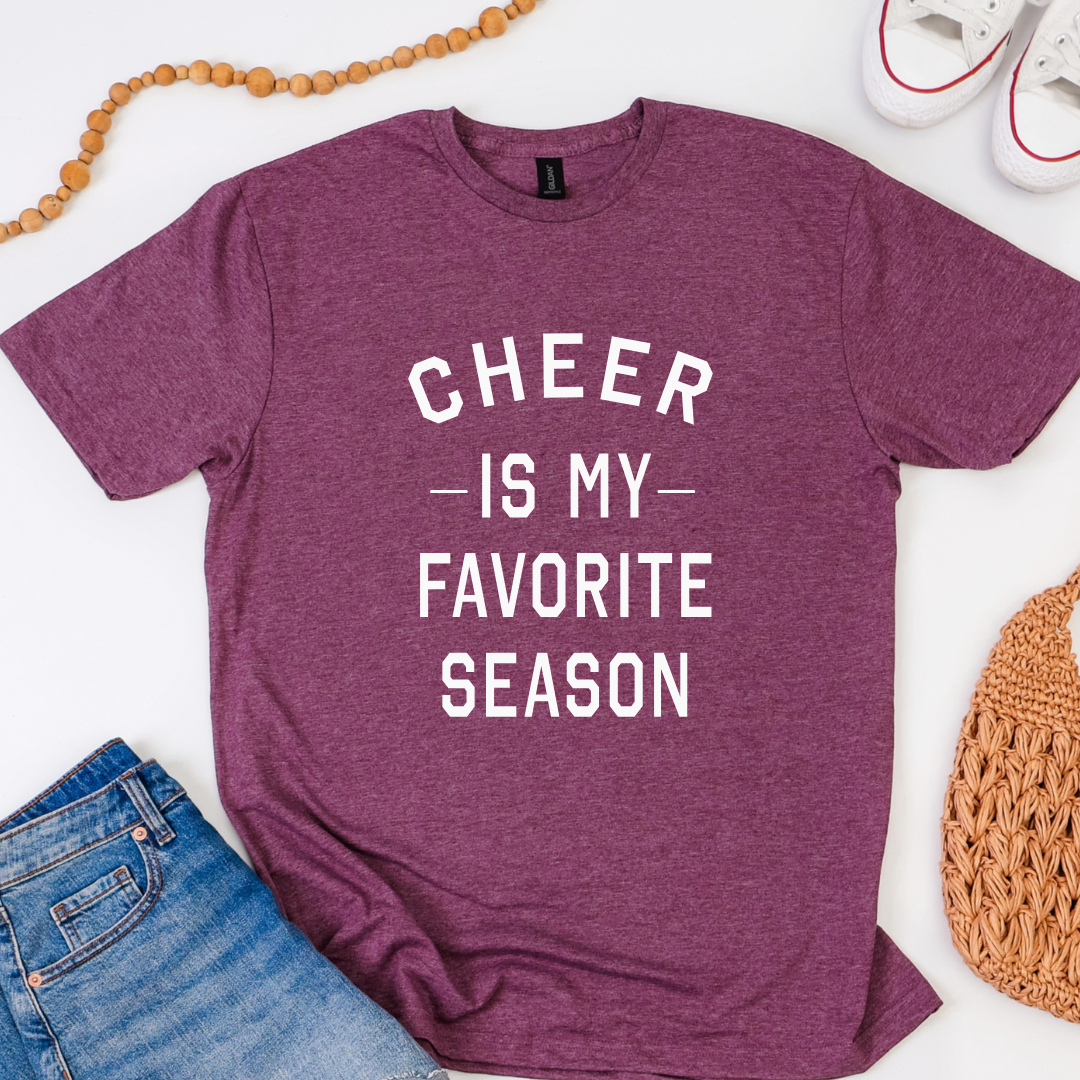 Cheer Is My Favorite Season Softstyle Tees