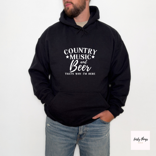 Country Music and Beer Hoodies
