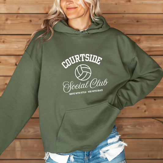Courtside Social Club Serve With Style Win With Grace Hoodies