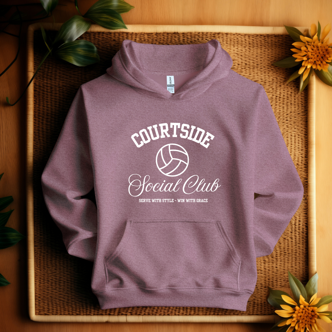 Courtside Social Club Serve With Style Win With Grace Hoodies