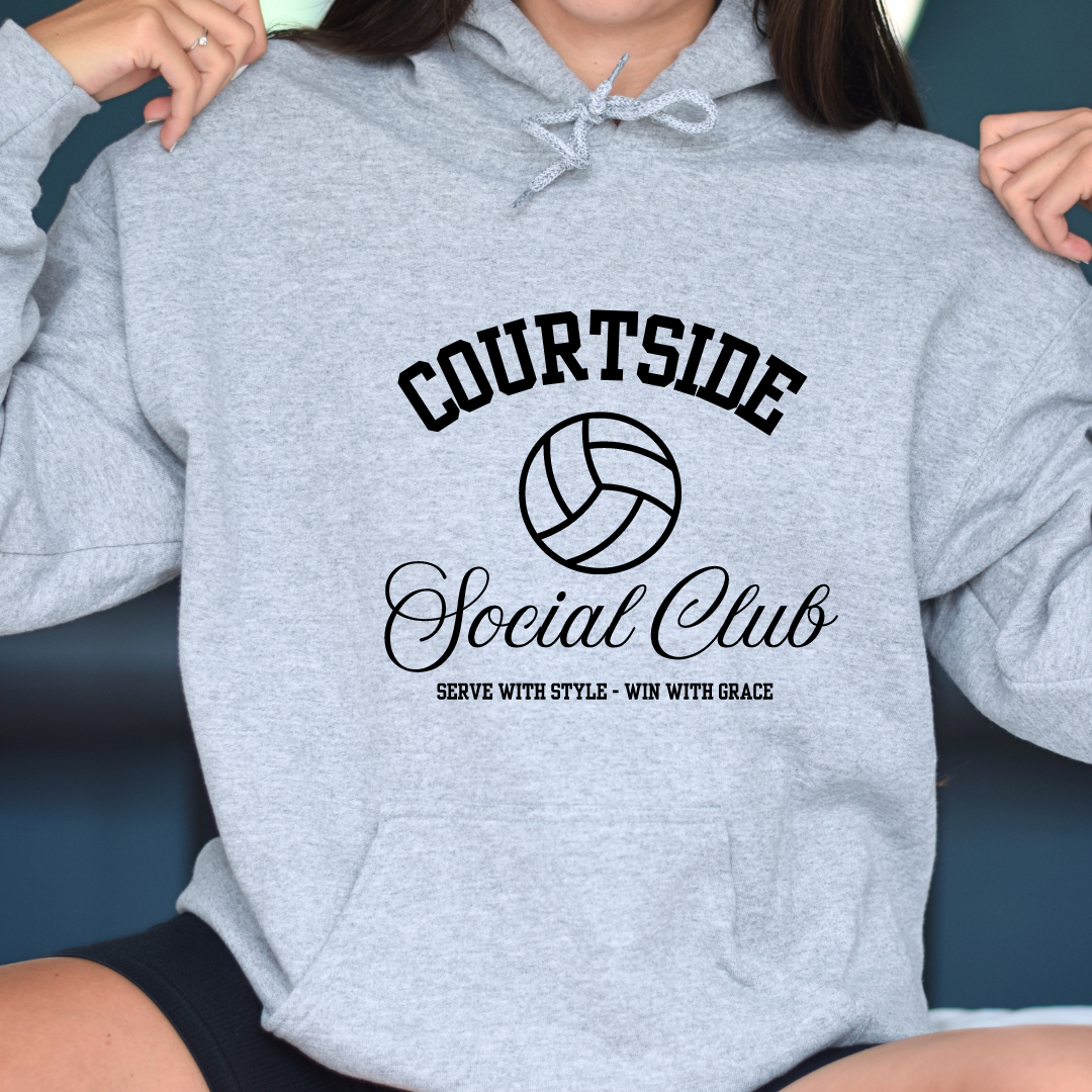 Courtside Social Club Serve With Style Win With Grace Hoodies