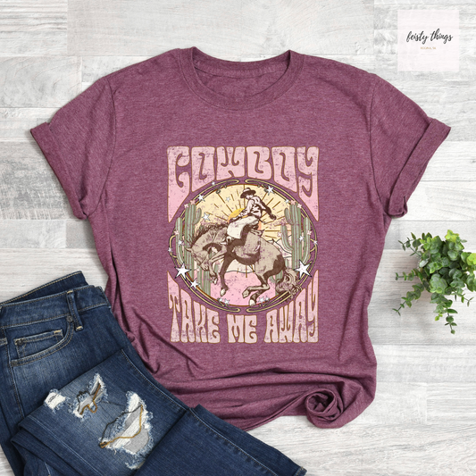 Cowboy Take Me Away Relaxed Fit Tees