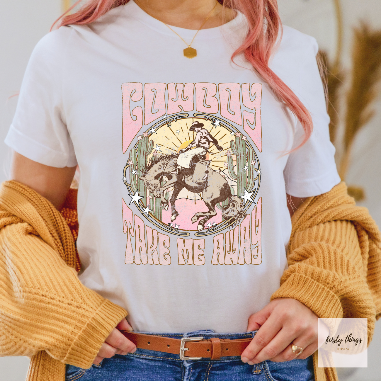 Cowboy Take Me Away Relaxed Fit Tees