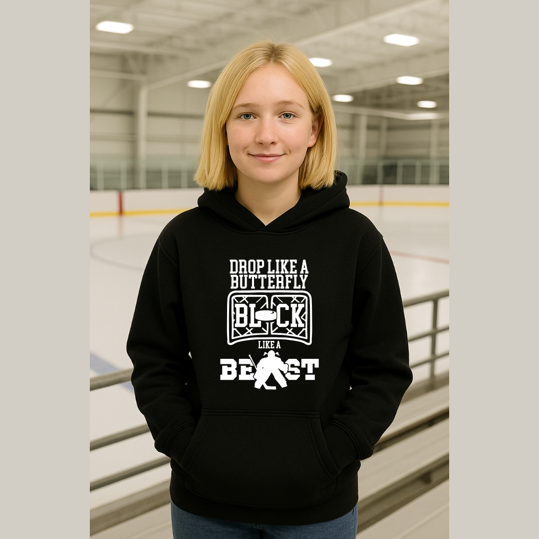 Drop Like a Butterfly Goalie Girl Tees/Crewnecks/Hoodies