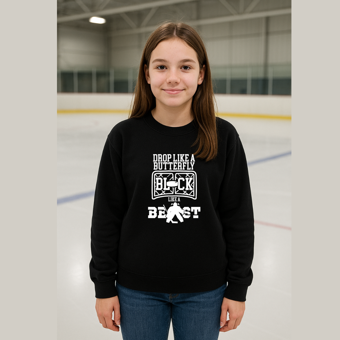 Drop Like a Butterfly Goalie Girl Tees/Crewnecks/Hoodies