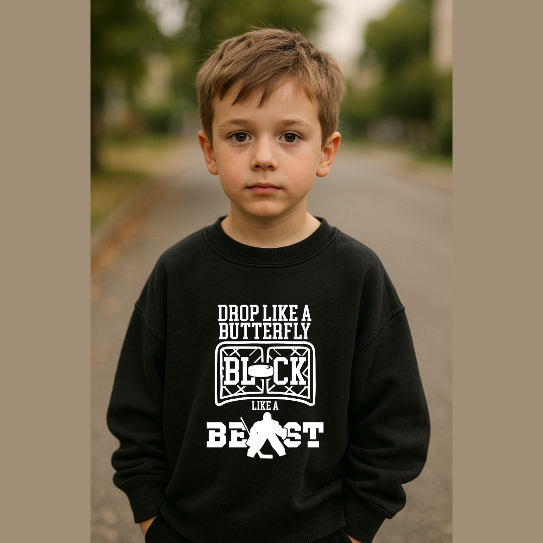 Drop Like a Butterfly Goalie Tees/Crewnecks/Hoodies