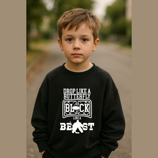 Drop Like a Butterfly Goalie Tees/Crewnecks/Hoodies