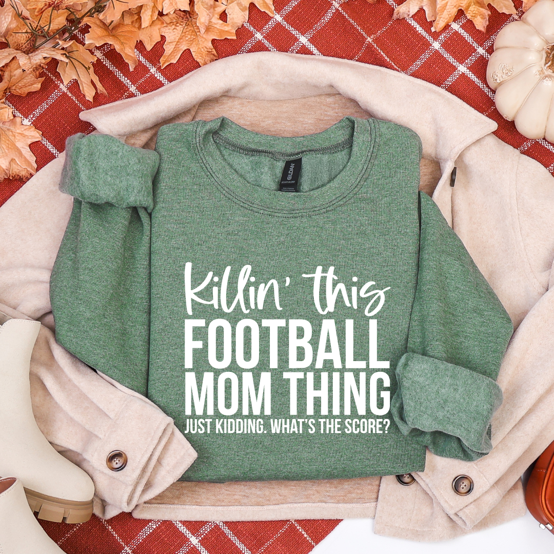 Football Mom Thing Crewnecks