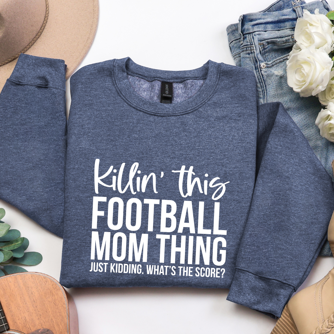 Football Mom Thing Crewnecks