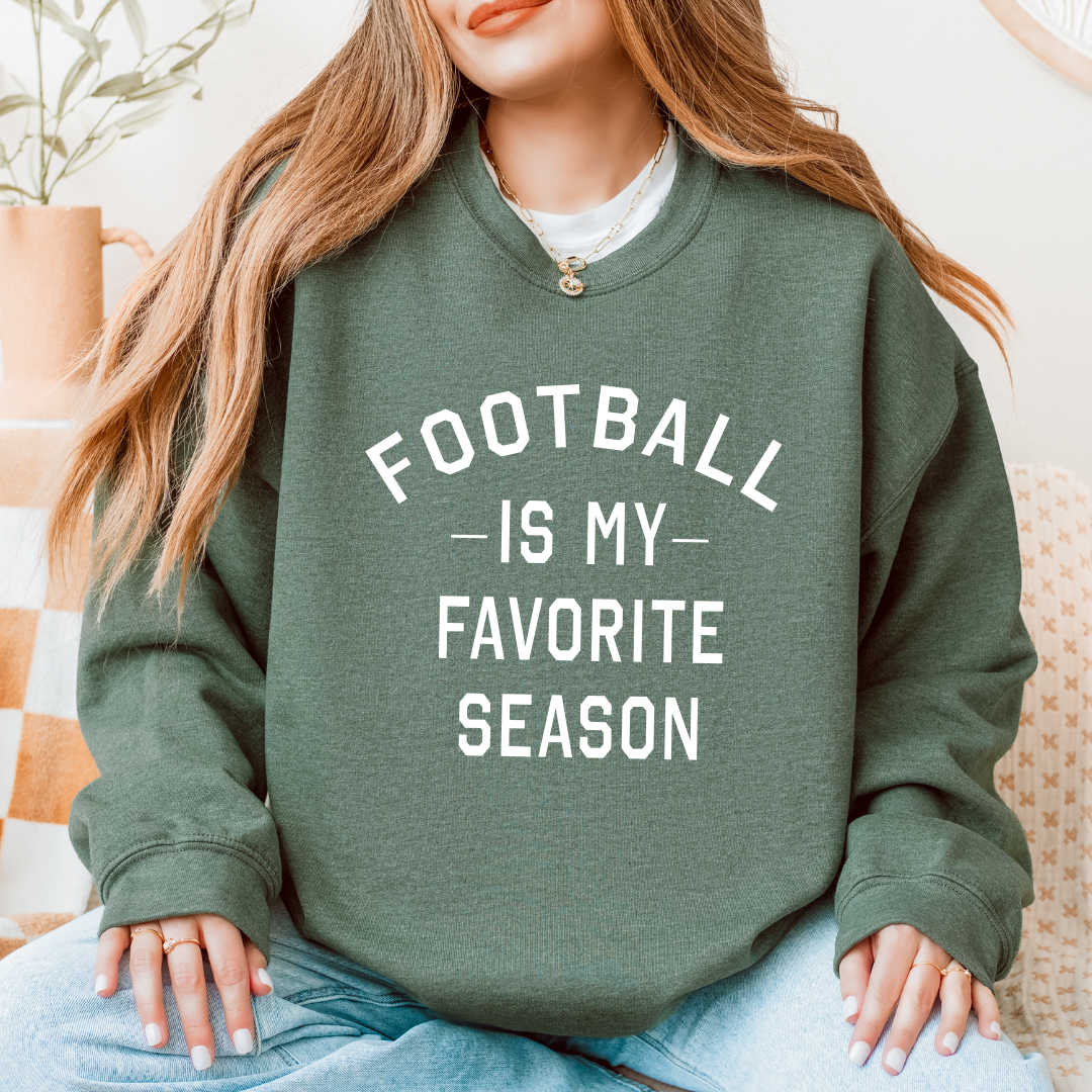 Football Is My Favorite Season Crewnecks