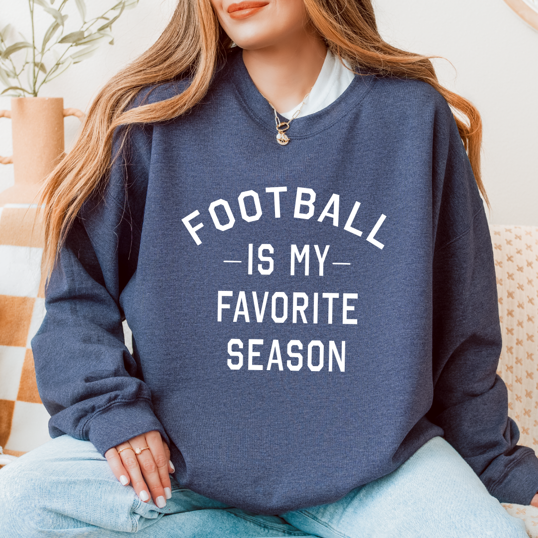 Football Is My Favorite Season Crewnecks