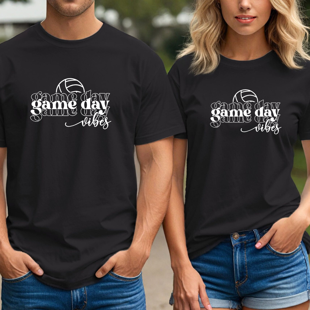 Volleyball Game Day Vibes Tees