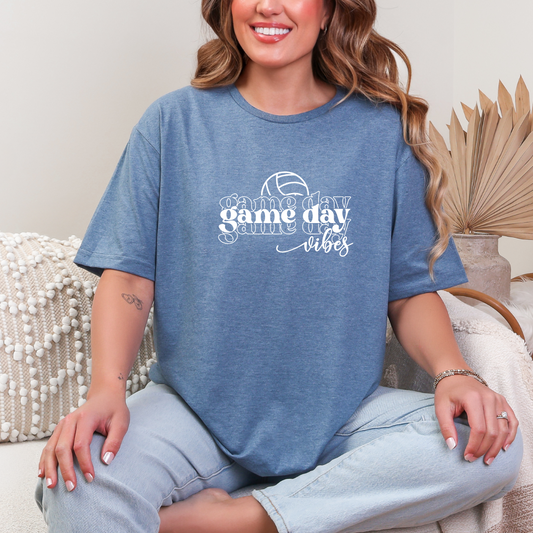 Volleyball Game Day Vibes Tees