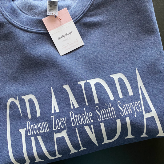 Dad Grandpa Papa Gedo Personalized Name Crewneck Sweatshirts