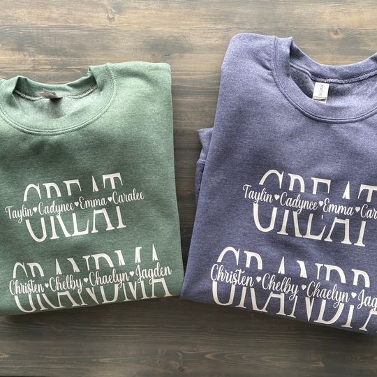 Dad Grandpa Papa Gedo Personalized Name Crewneck Sweatshirts