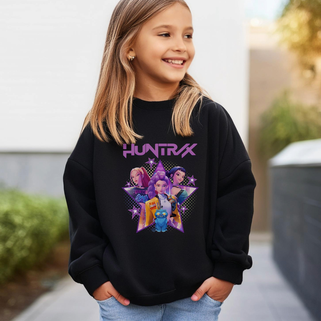 Huntrix K-Pop Demon Hunters Kids Tees/Crewnecks/Hoodies