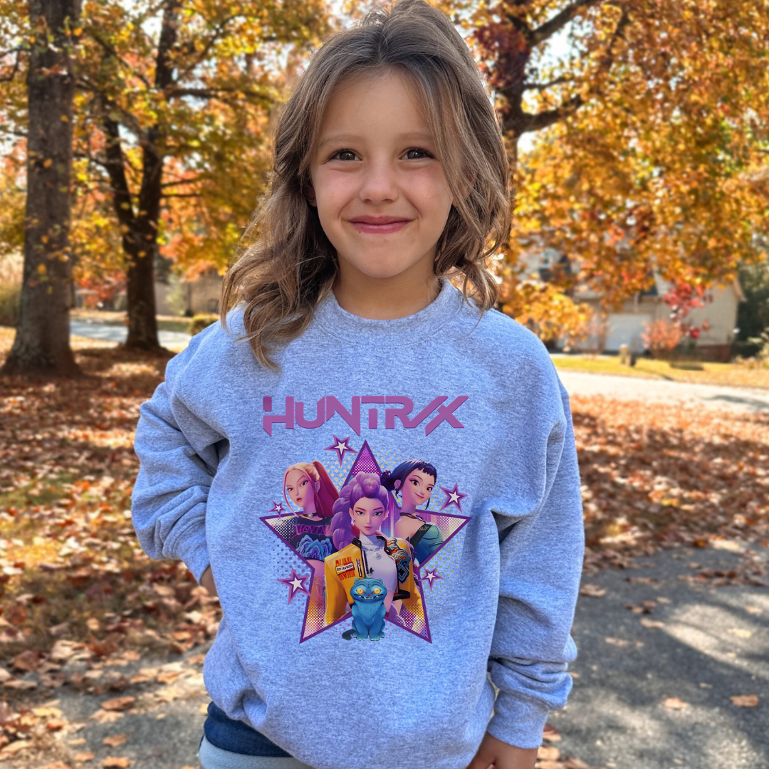 Huntrix K-Pop Demon Hunters Kids Tees/Crewnecks/Hoodies