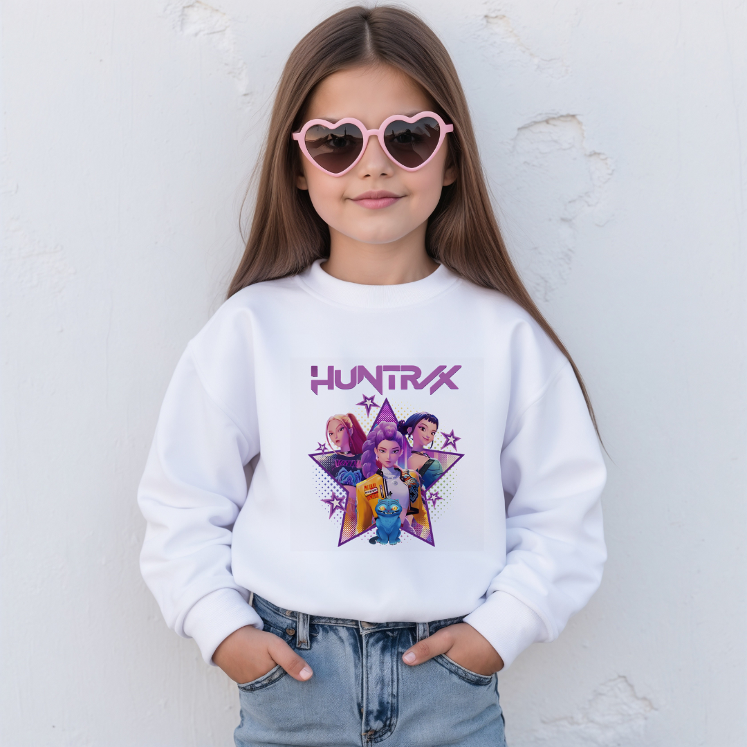 Huntrix K-Pop Demon Hunters Kids Tees/Crewnecks/Hoodies
