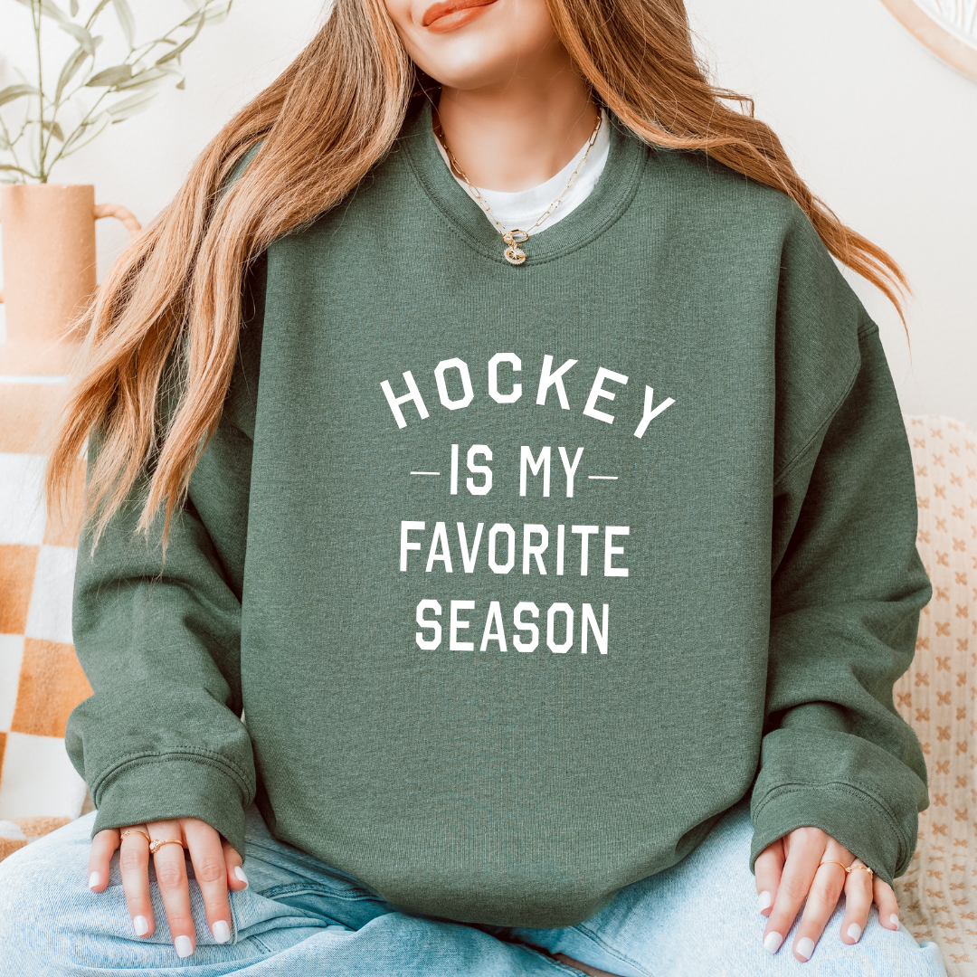 Hockey Is My Favorite Season Crewnecks/Hoodies