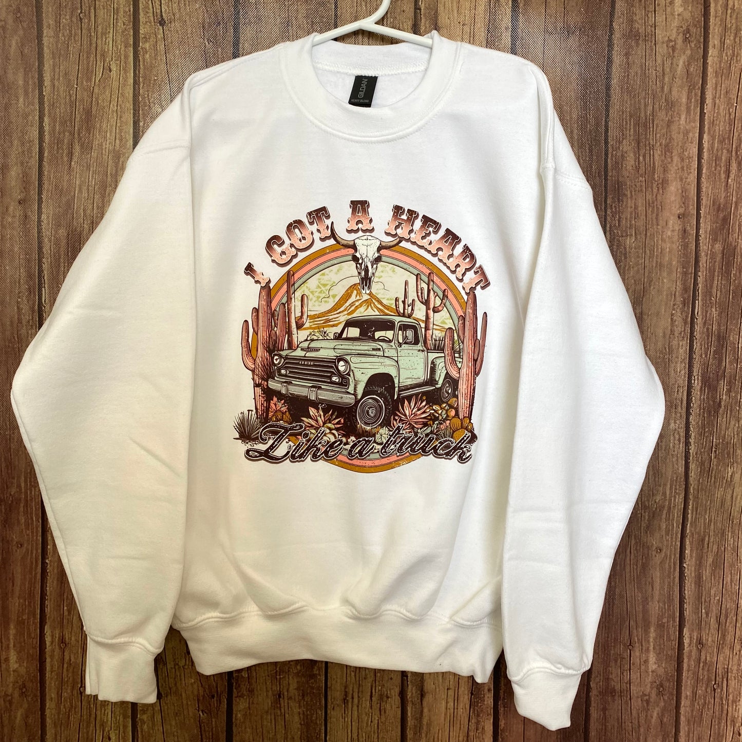 Lainey Wilson Adult Heart Like a Truck Crewnecks