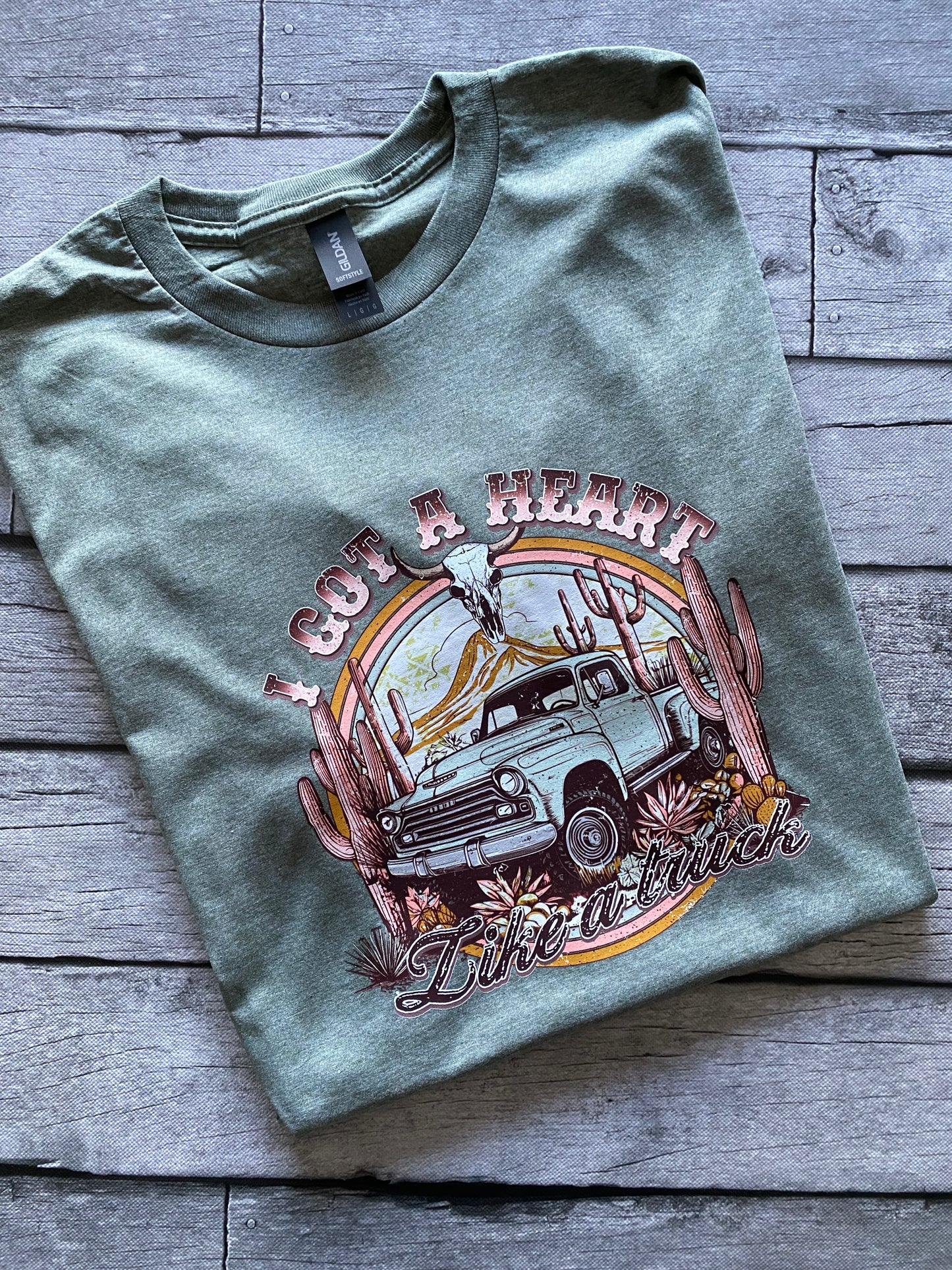 Lainey Wilson Adult Heart Like a Truck Tees
