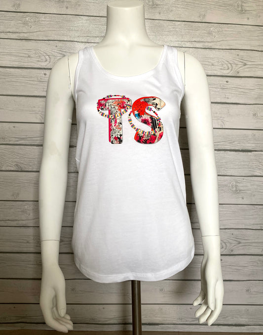TS Floral Design Swiftie Inspired Racerback Tanks
