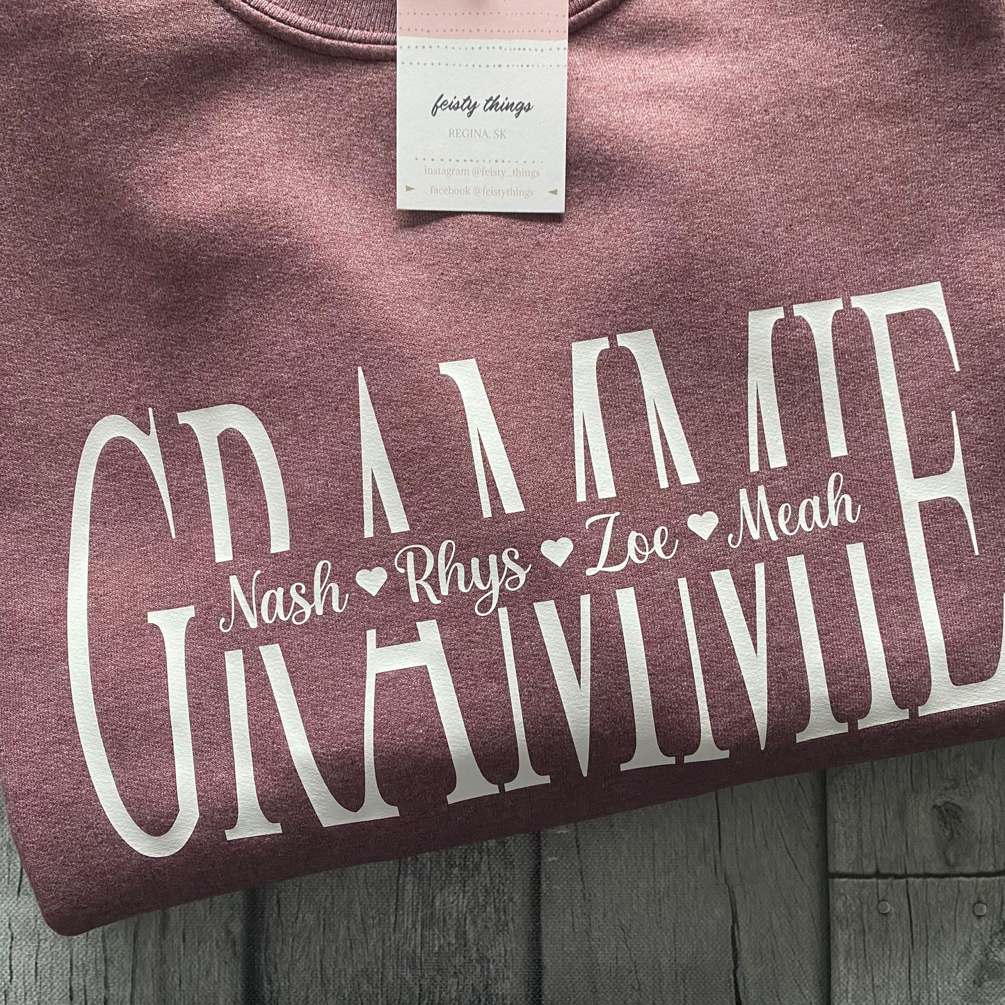 Mom - Grandma - Nana - Etc. Personalized Name Crewnecks
