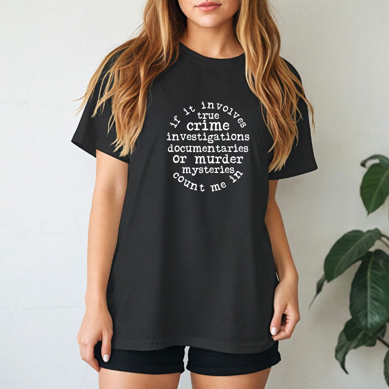 If It Involves True Crime Crewnecks Tees/Crewnecks