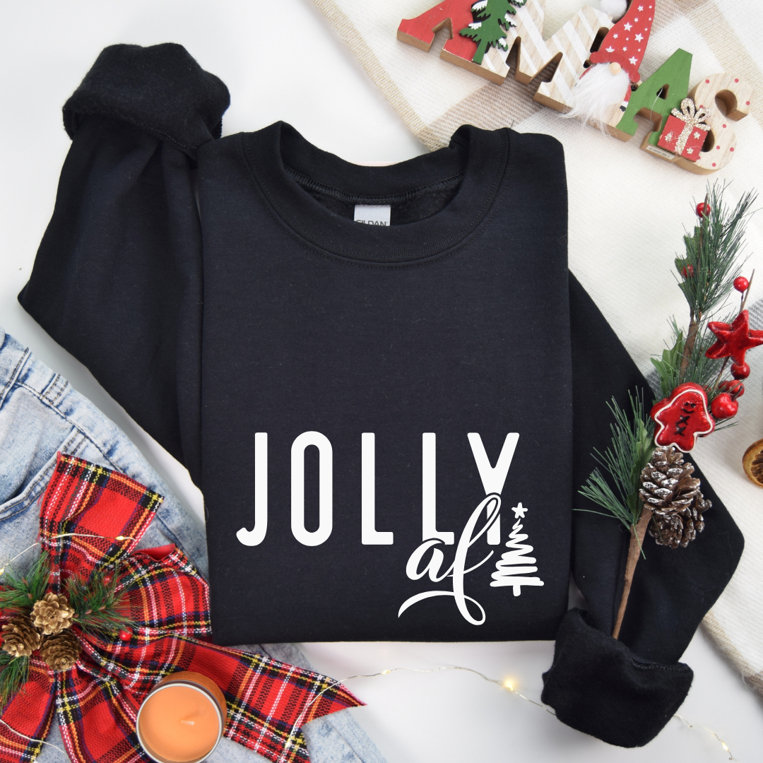 Festive AF or Jolly AF Crewnecks