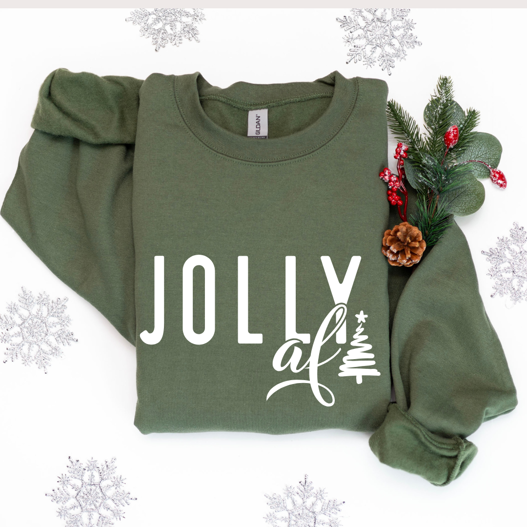 Festive AF or Jolly AF Crewnecks