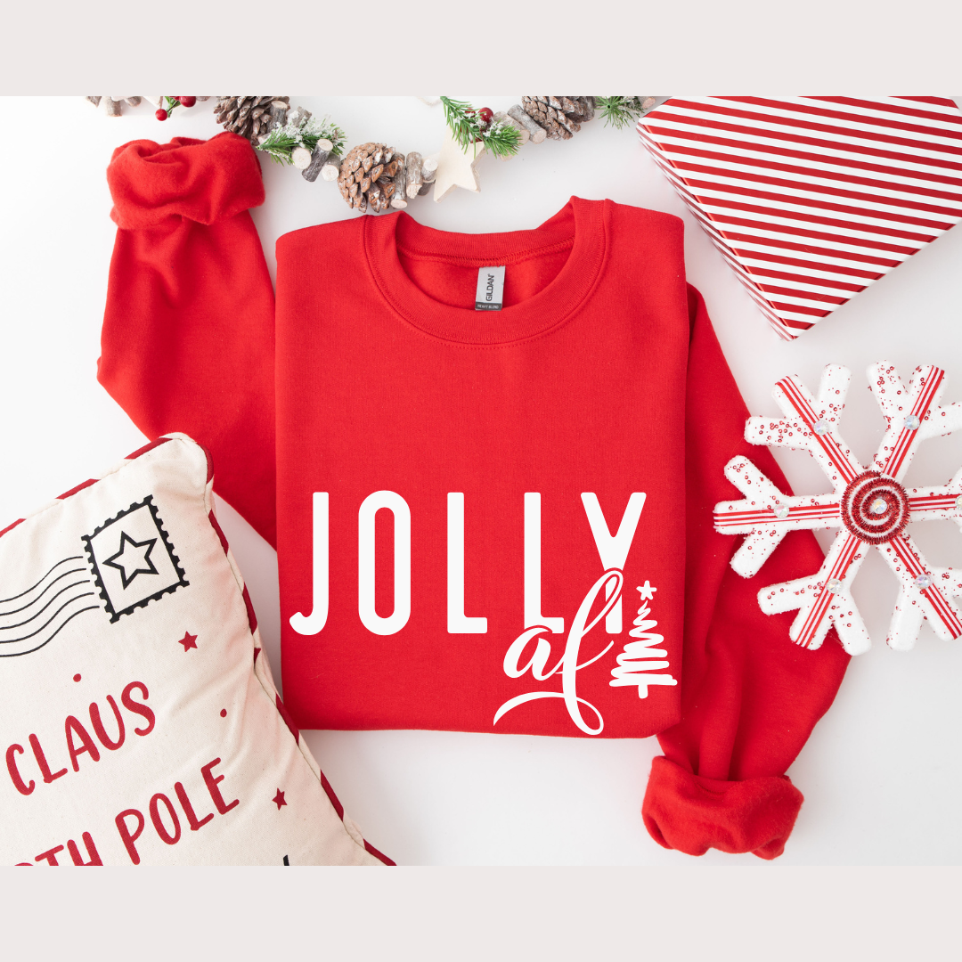 Festive AF or Jolly AF Crewnecks