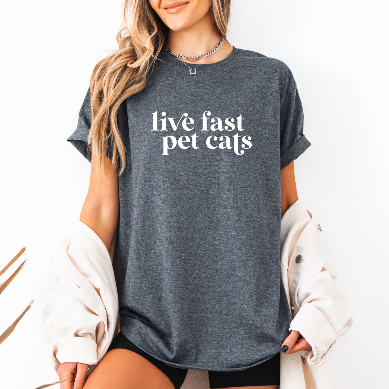 Live Fast Pet Cats Tees