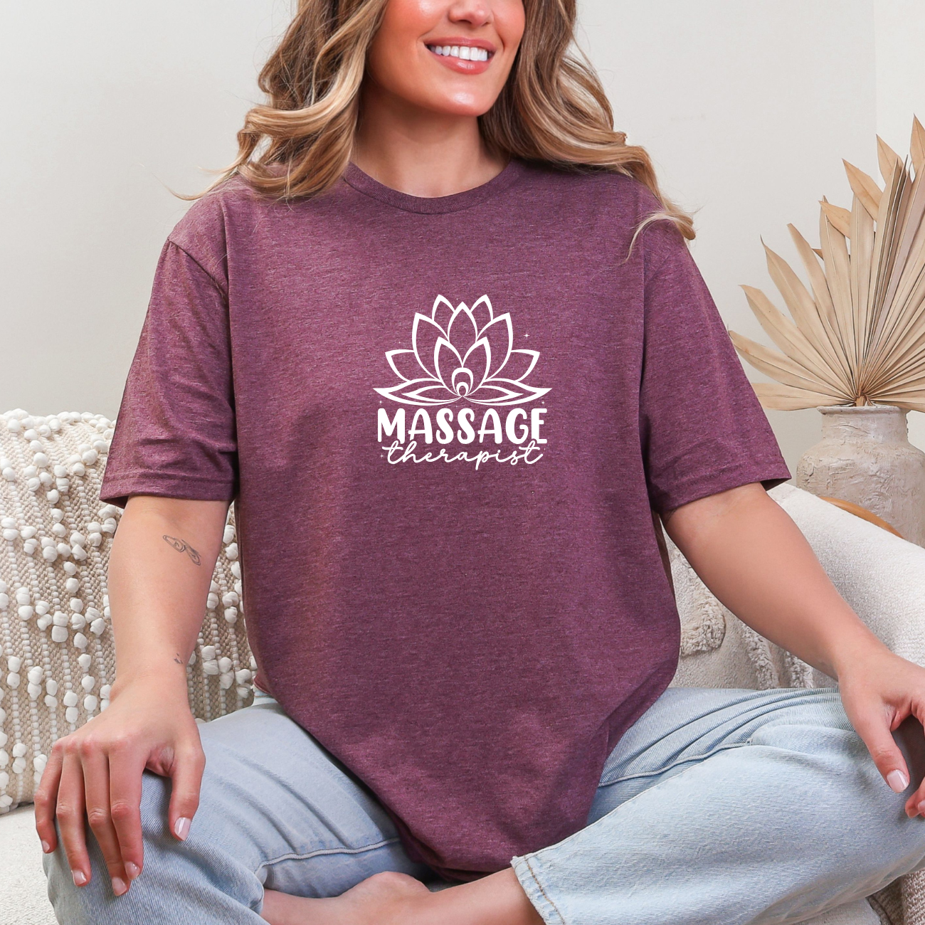Massage Therapist Lotus Tees