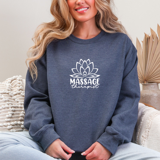 Massage Therapist Lotus Crewnecks