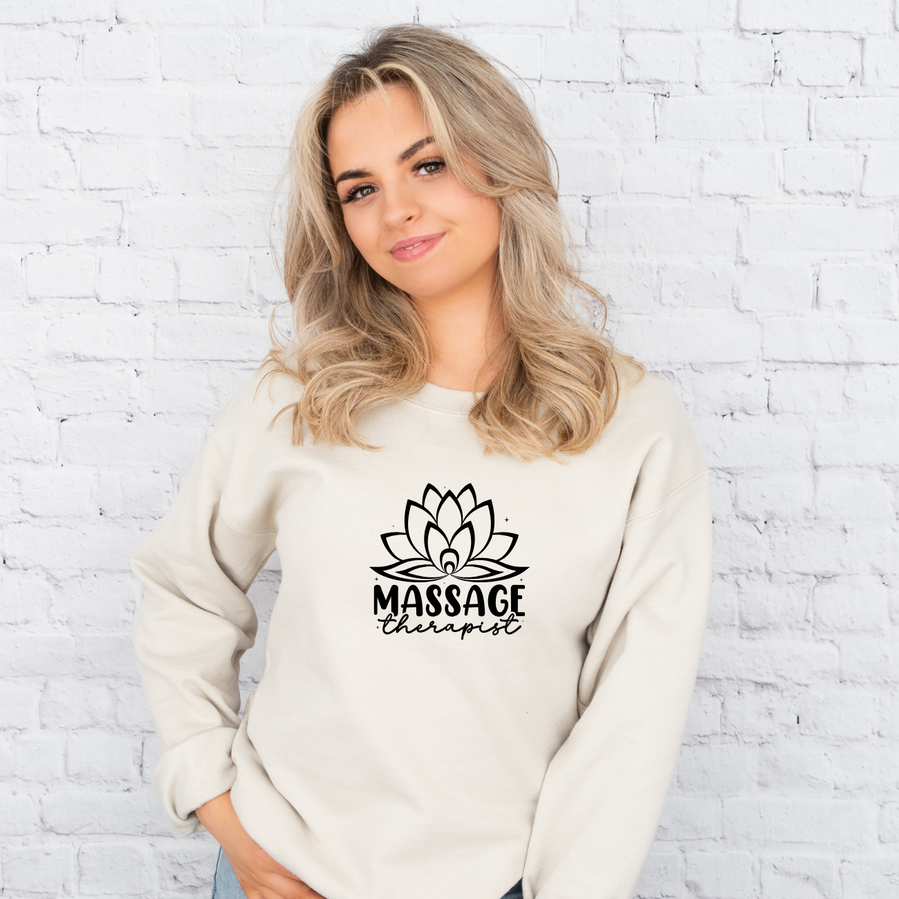 Massage Therapist Lotus Crewnecks